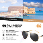 Pilot Sunglasses Men Polarized Metal Frame Anti-Glare Mirror Lens 2020 Fashion Fishing Sun Glasses Male UV400