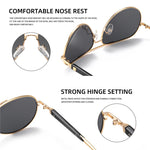 Pilot Sunglasses Men Polarized Metal Frame Anti-Glare Mirror Lens 2020 Fashion Fishing Sun Glasses Male UV400