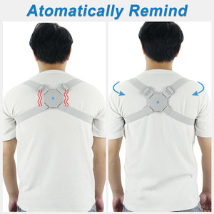 Adjustable Intelligent Posture Trainer Smart Posture Corrector Upper Back Brace Clavicle Support for Men and Women Pain Relief
