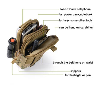 Tactical Pouch Molle Hunting Bags Belt Waist Bag Military Tactical Pack Outdoor Pouches Case Pocket Camo Bag For Iphone