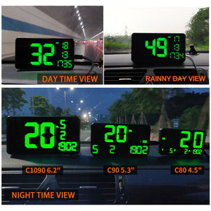 Display Car KM/h MPH Cheap C80 Auto Electronics Speed Display C90 C1090 Large Screen A100 Hud