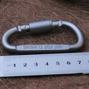 6pcs/lot Carabiner Travel Kit Camping Equipment Alloy Aluminum Survival Gear Camp Mountaineering Hook Mosqueton Carabiner