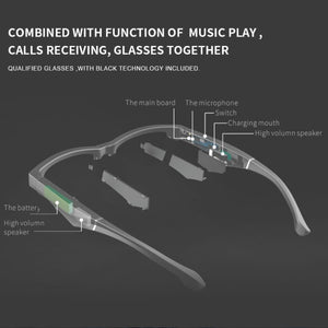 Waterproof Bluetooth Bass Hifi Smart Glasses SmartTouch Hands-Free Call Music Sunglasses With Microphone 5