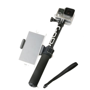 Self Selfie Stick Handheld Extendable Pole Monopod Phone Holder Adapter for Go Pro HERO 8 7 6 5 4 Xiaomi YI 4K Lite SJCAM SJ5000