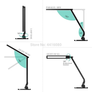 Multi-function timing desk lamp 15w And 4 Kind of Lighting lamp table led with USB Charging Port Touch Control Memory Function