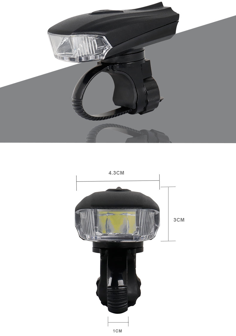 Bicycle Smart Head Light Bike Intelligent Front Lamp USB Rechargeable Handlebar LED Lantern Flashlight Movement Action Sensor