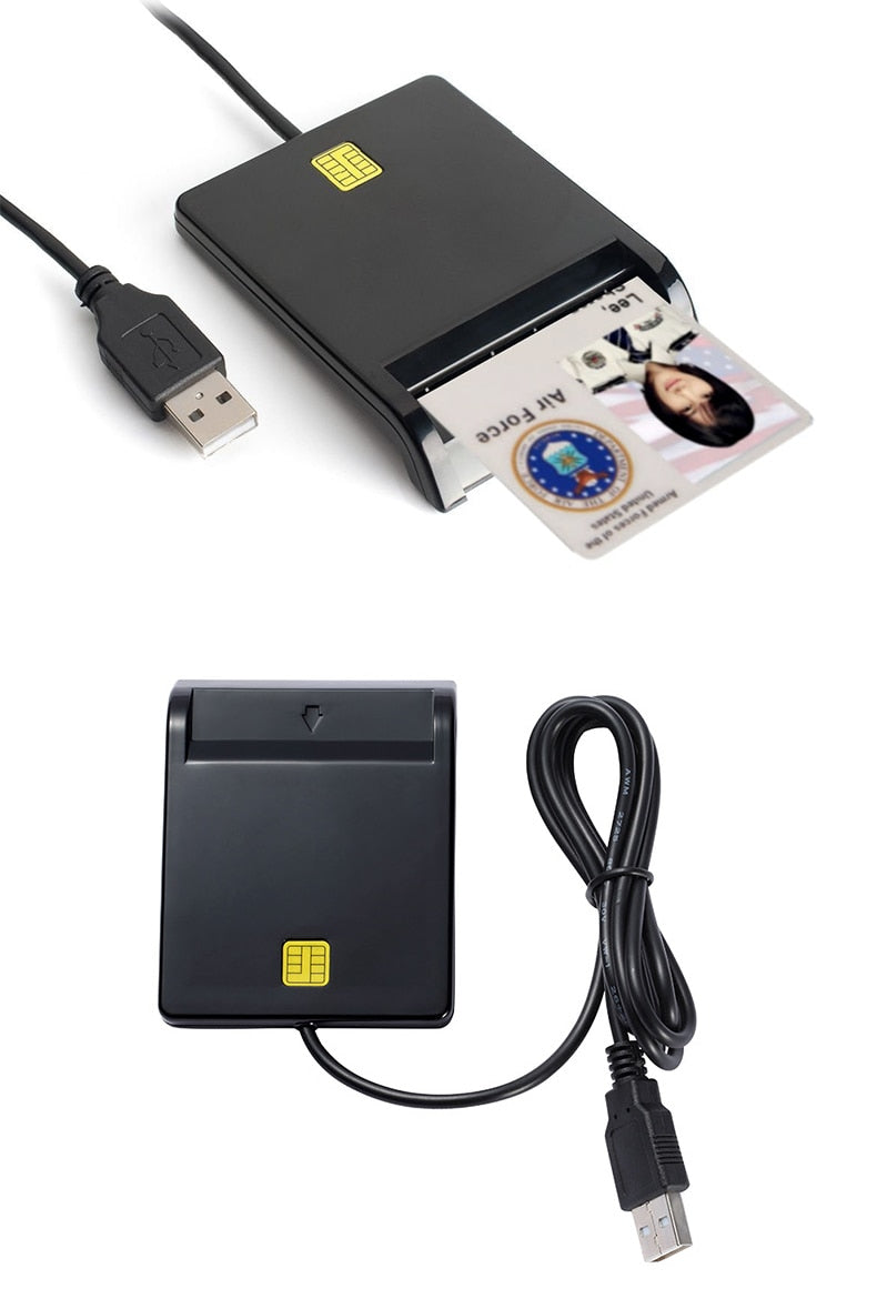 USB SIM Smart Card Reader For Bank Card IC/ID EMV SD TF MMC Cardreaders USB-CCID ISO 7816 for Windows 7 8 10 Linux OS