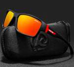 Outdoor Polarized Sunglasses Goggles Men Sun Glasses 100%UV Zipper Case Included Sports Eyewear KD510