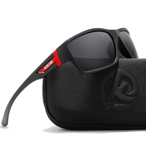 Outdoor Polarized Sunglasses Goggles Men Sun Glasses 100%UV Zipper Case Included Sports Eyewear KD510