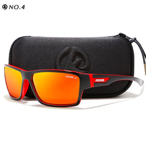 Outdoor Polarized Sunglasses Goggles Men Sun Glasses 100%UV Zipper Case Included Sports Eyewear KD510