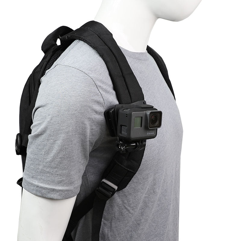 Rotate Backpack Clip Clamp Mount for GoPro Hero 8/7/6/5/4/3 Xiaomi Yi 4K Lite SJCAM SJ4000 EKEN H9/H9R Sports Camera Accessories