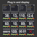Digital Temperature Gauge Digital Voltage Speed Meter Display Meter Alarm Water
