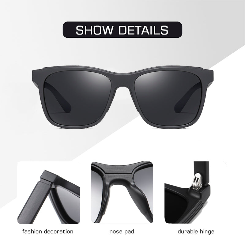 Polarized Sunglasses Men TR90 Frame Fashion Mirror Driving Fishing Sunglasses Male zonnebril heren UV400