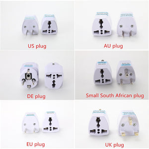 Universal US UK AU To EU Plug USA To Euro Europe Travel Wall AC Power Charger Outlet Adapter Converter 2 Round Pin Socket