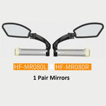 Bicycle Stainless Steel Lens Mirror MTB Handlebar Side Safety Rear View Mirror Road Bike Cycling Flexible Rearview Mirrors