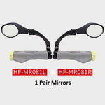 Bicycle Stainless Steel Lens Mirror MTB Handlebar Side Safety Rear View Mirror Road Bike Cycling Flexible Rearview Mirrors