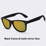 Fashion Sunglasses Men Polarized Sunglasses Men Driving Mirrors Coating Points Black Frame Eyewear Male Sun Glasses UV400