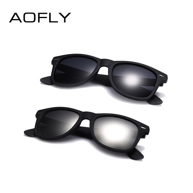 Fashion Sunglasses Men Polarized Sunglasses Men Driving Mirrors Coating Points Black Frame Eyewear Male Sun Glasses UV400