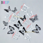 18pcs/lot 3d Effect Crystal Butterflies Wall Sticker Beautiful Butterfly for Kids Room Wall Decals Home Decoration On the Wall