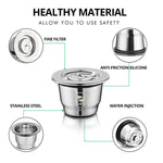 For Nespresso Reutilisable Refillable Capsule Crema Espresso Reusable New Refillable For Nespresso
