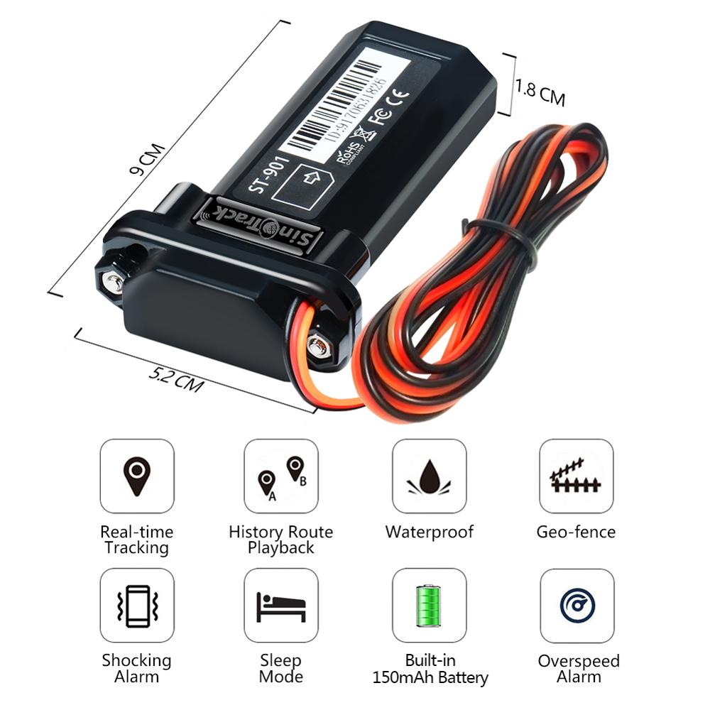 GSM GPS tracker Mini Waterproof Builtin Battery for Car motorcycle vehicle 3G WCDMA device with online tracking software
