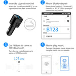Quick USB Charger Bluetooth Car Kit FM Transmitter modulator Audio Music Mp3 Player Phone Wireless Handsfree Carkit