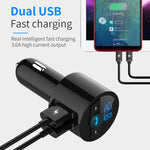 Quick USB Charger Bluetooth Car Kit FM Transmitter modulator Audio Music Mp3 Player Phone Wireless Handsfree Carkit