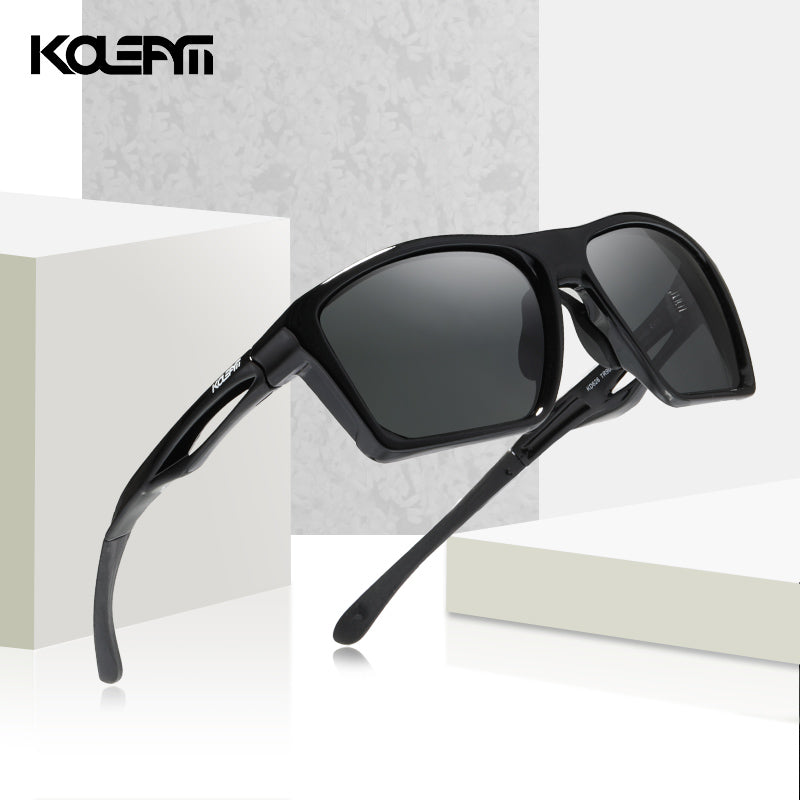 Impact Resistance TR90 Men's Sunglasses Polarized Lens Tank Hinges Ultra Light Sun Glasses Bending Freely KD626