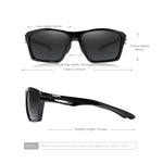 Impact Resistance TR90 Men's Sunglasses Polarized Lens Tank Hinges Ultra Light Sun Glasses Bending Freely KD626