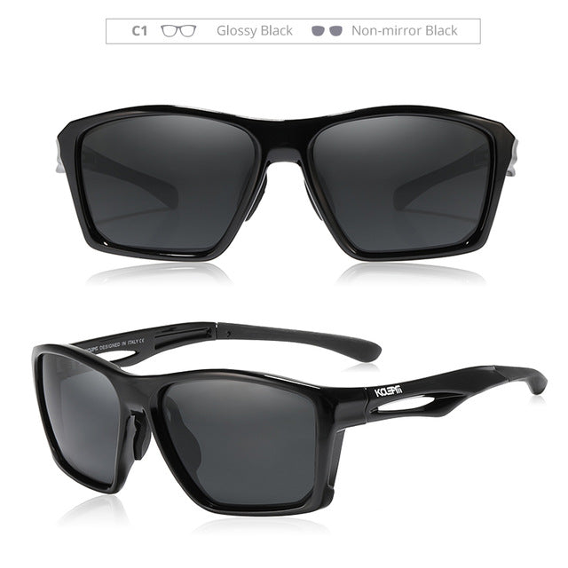 Impact Resistance TR90 Men's Sunglasses Polarized Lens Tank Hinges Ultra Light Sun Glasses Bending Freely KD626