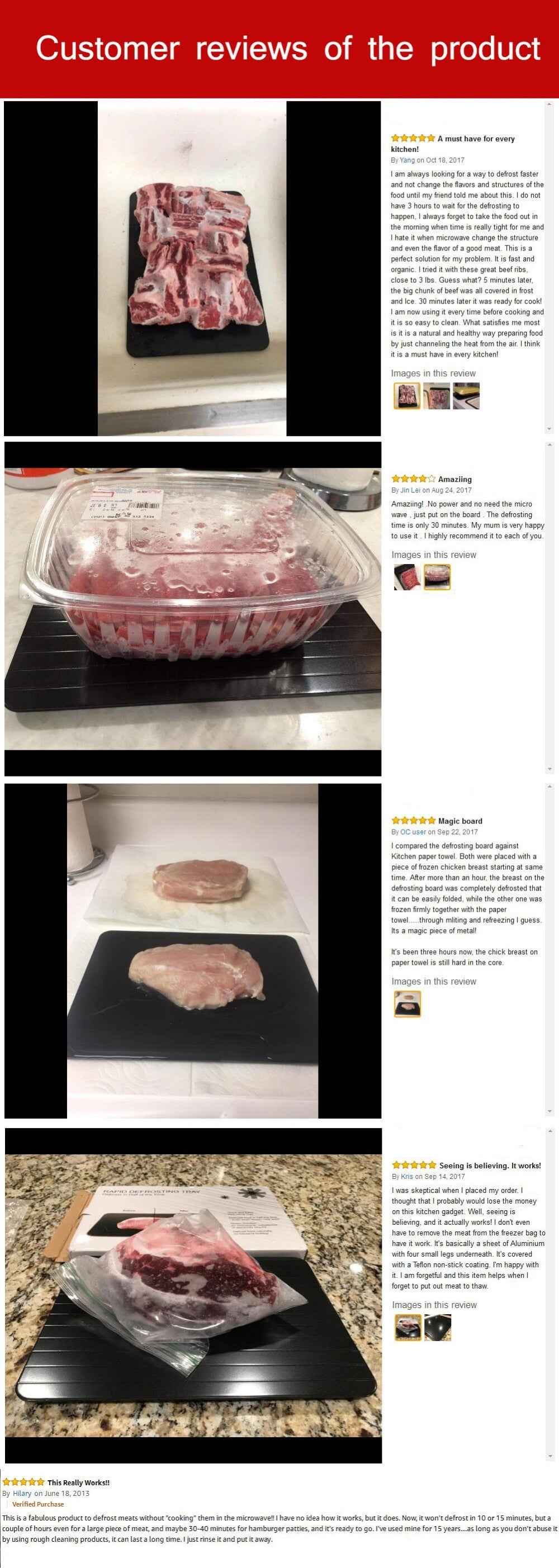 Fast Defrosting Tray Thaw Frozen Food Meat Fruit Quick Defrosting Plate Board Defrost Kitchen Gadget Tool