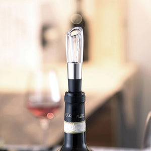 Electric Bottle Opener Stainless Steel Mini Wine Stopper Wine Decanter Aerator Smart Wine set gift