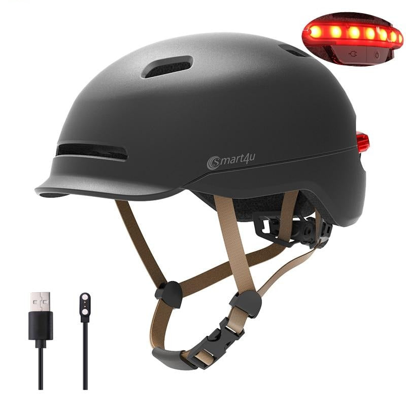 Outdoor Cycling Sport Smart Helmet electric Bike Lamp Racing Motorcycle Bicycle Back Light Kids Helmet Men Women