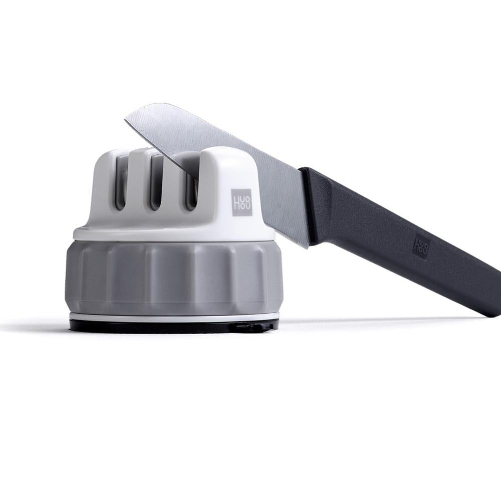 Mini Knife Sharpener One-handed Sharpening Super Suction Kitchen Sharpener ABS Material Tool For Smart Home