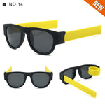 New Circle Round Sunglasses Polarized For Men and Women Outdoor Fold Sun Glasses Portable With case Anti UV400Rays CE