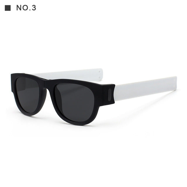 New Circle Round Sunglasses Polarized For Men and Women Outdoor Fold Sun Glasses Portable With case Anti UV400Rays CE