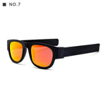 New Circle Round Sunglasses Polarized For Men and Women Outdoor Fold Sun Glasses Portable With case Anti UV400Rays CE