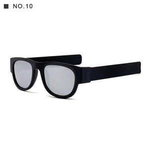 New Circle Round Sunglasses Polarized For Men and Women Outdoor Fold Sun Glasses Portable With case Anti UV400Rays CE