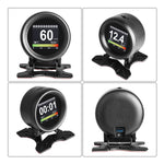 Digital Temperature Gauge Digital Voltage Speed Meter Display Meter Alarm Water