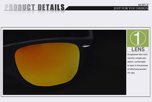 Fashion Sunglasses Men Polarized Sunglasses Men Driving Mirrors Coating Points Black Frame Eyewear Male Sun Glasses UV400