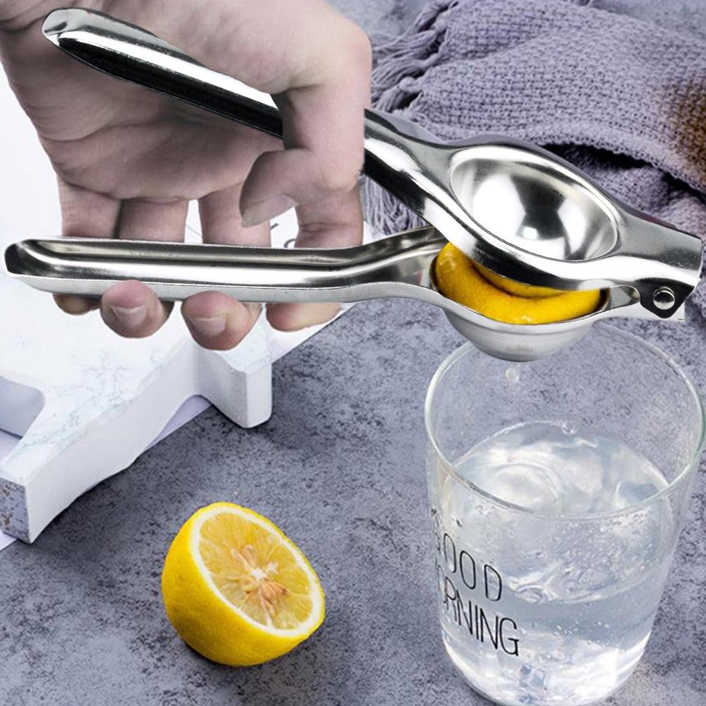 Kitchen Tools Lemon Squeezer Stainless Steel Orange Juicer Fruit Juice Reamers Fast Handle Press Multifunctional Tool