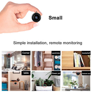 IP Camera Wifi Mini HD1080P Home Security Wireless Small CCTV Infrared Night Vision Motion Detection SD Card Slot Audio V380 APP