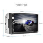 Universal 2 din Car Multimedia Player Autoradio 2din Stereo 7" Touch Screen Video MP5 Player Auto Radio Backup Camera