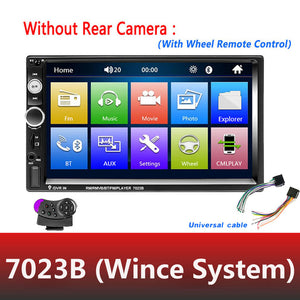 Universal 2 din Car Multimedia Player Autoradio 2din Stereo 7" Touch Screen Video MP5 Player Auto Radio Backup Camera