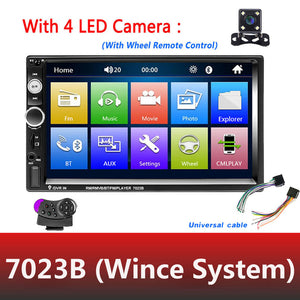 Universal 2 din Car Multimedia Player Autoradio 2din Stereo 7" Touch Screen Video MP5 Player Auto Radio Backup Camera