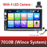 Universal 2 din Car Multimedia Player Autoradio 2din Stereo 7" Touch Screen Video MP5 Player Auto Radio Backup Camera