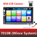 Universal 2 din Car Multimedia Player Autoradio 2din Stereo 7" Touch Screen Video MP5 Player Auto Radio Backup Camera