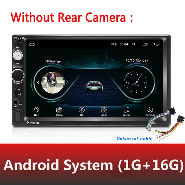 Universal 2 din Car Multimedia Player Autoradio 2din Stereo 7" Touch Screen Video MP5 Player Auto Radio Backup Camera