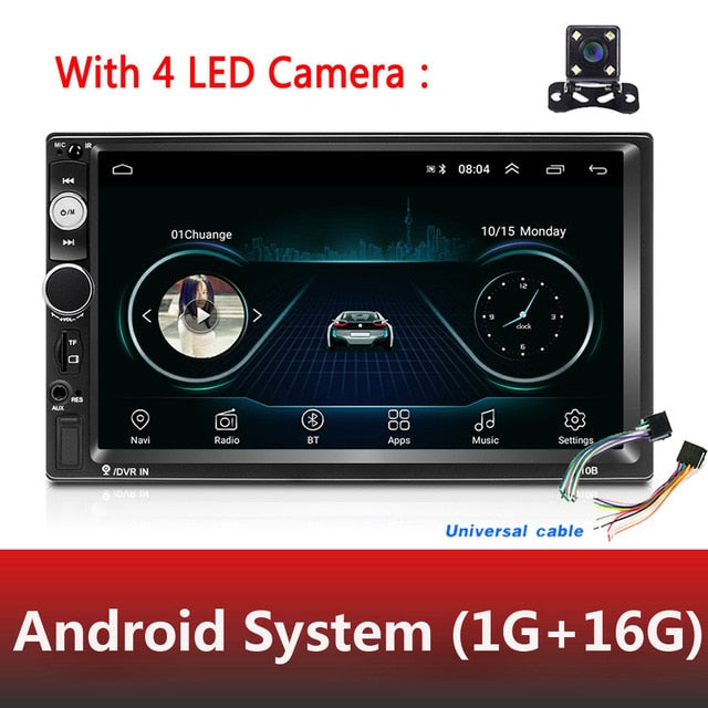 Universal 2 din Car Multimedia Player Autoradio 2din Stereo 7" Touch Screen Video MP5 Player Auto Radio Backup Camera