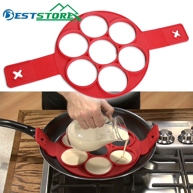 Pancake Maker Egg Ring Maker Nonstick Easy Fantastic Egg Omelette Kitchen Gadgets Cooking Tools Silicone